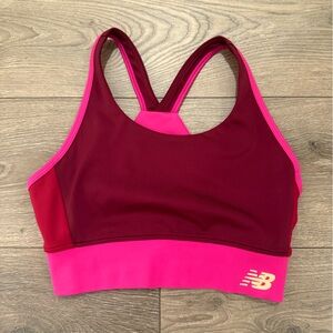 New Balance Fuchsia and Maroon Athletic Shorts